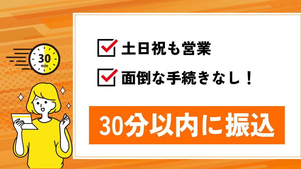 30分以内に振込