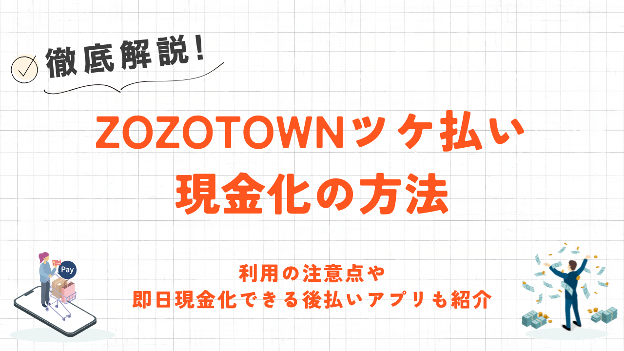 ZOZOTOWNツケ払い現金化の方法｜即日現金化できる後払いアプリも紹介 5